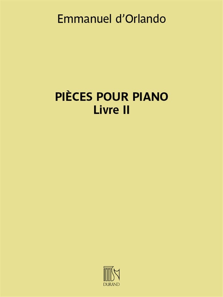 Pièces pour piano - Livre II